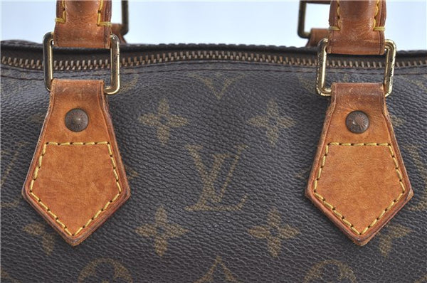 Authentic Louis Vuitton Monogram Speedy 25 Hand Bag M41528 LV H9701