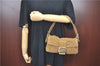 Authentic FENDI Mamma Baguette Shoulder Hand Bag Purse Corduroy Brown H9706