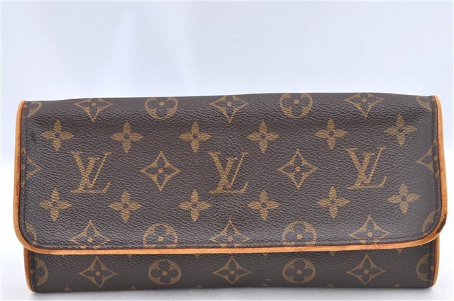 Authentic Louis Vuitton Monogram Pochette Twin GM Shoulder Bag M51852 LV H9707