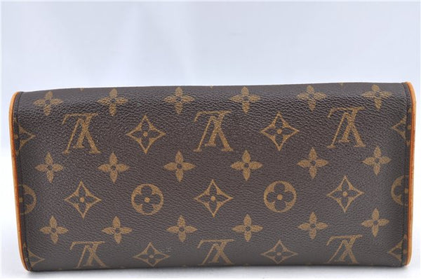 Authentic Louis Vuitton Monogram Pochette Twin GM Shoulder Bag M51852 LV H9707
