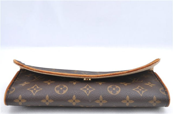 Authentic Louis Vuitton Monogram Pochette Twin GM Shoulder Bag M51852 LV H9707