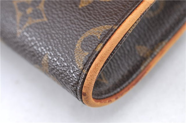 Authentic Louis Vuitton Monogram Pochette Twin GM Shoulder Bag M51852 LV H9707