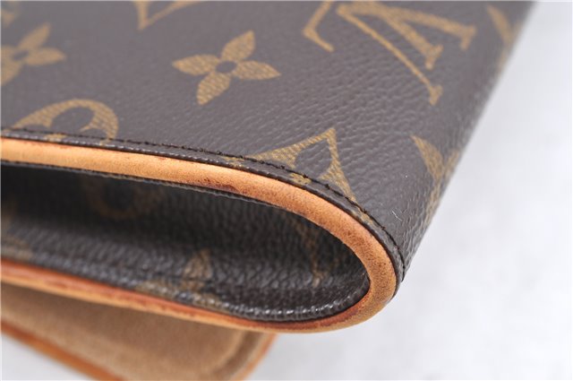 Authentic Louis Vuitton Monogram Pochette Twin GM Shoulder Bag M51852 LV H9707