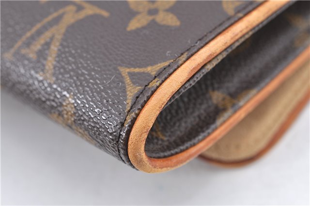 Authentic Louis Vuitton Monogram Pochette Twin GM Shoulder Bag M51852 LV H9707