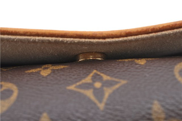 Authentic Louis Vuitton Monogram Pochette Twin GM Shoulder Bag M51852 LV H9707