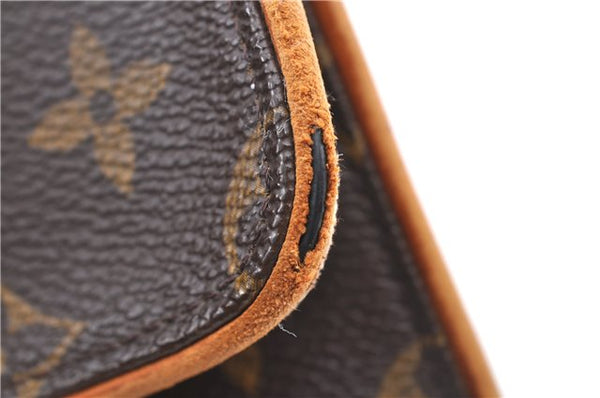 Authentic Louis Vuitton Monogram Pochette Twin GM Shoulder Bag M51852 LV H9707