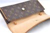 Authentic Louis Vuitton Monogram Pochette Twin GM Shoulder Bag M51852 LV H9707