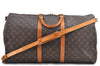 Auth Louis Vuitton Monogram Keepall Bandouliere 60 Boston Bag M41412 LV H9708