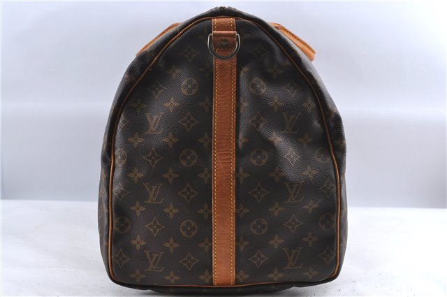 Auth Louis Vuitton Monogram Keepall Bandouliere 60 Boston Bag M41412 LV H9708