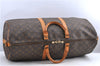 Auth Louis Vuitton Monogram Keepall Bandouliere 60 Boston Bag M41412 LV H9708