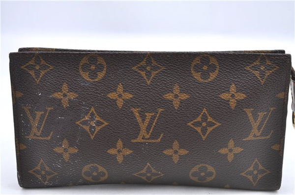 Authentic Louis Vuitton Monogram Pouch For Bucket GM LV Junk H9711