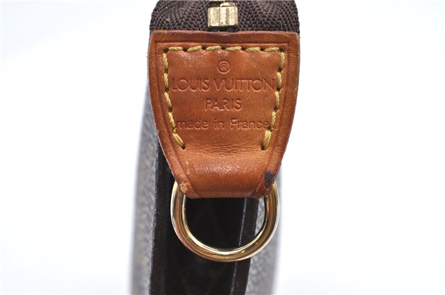Authentic Louis Vuitton Monogram Pouch For Bucket GM LV Junk H9711