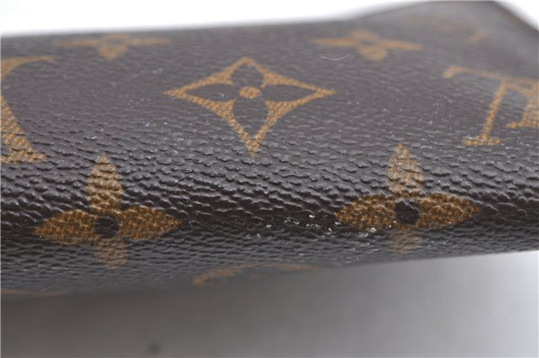 Authentic Louis Vuitton Monogram Pouch For Bucket GM LV Junk H9711