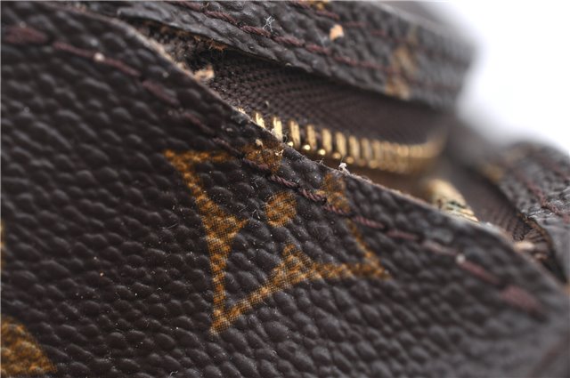 Authentic Louis Vuitton Monogram Pouch For Bucket GM LV Junk H9711