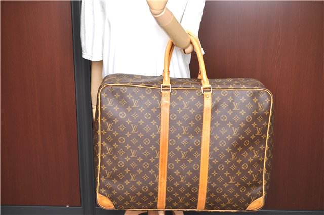 Authentic Louis Vuitton Monogram Sirius 55 Travel Hand Bag M41404 LV H9714