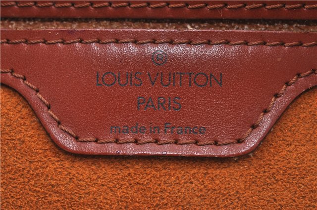 Authentic Louis Vuitton Epi Mabillon Backpack Brown M52233 LV H9717