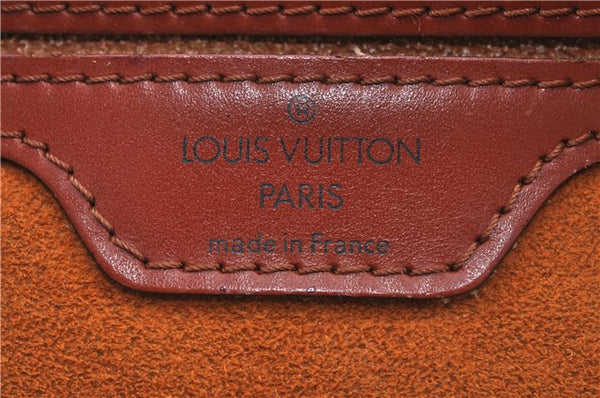 Authentic Louis Vuitton Epi Mabillon Backpack Brown M52233 LV H9717