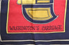 Authentic HERMES Carre 90 Scarf "WASHINGTON'S CARRIAGE" Silk Navy Blue H9718