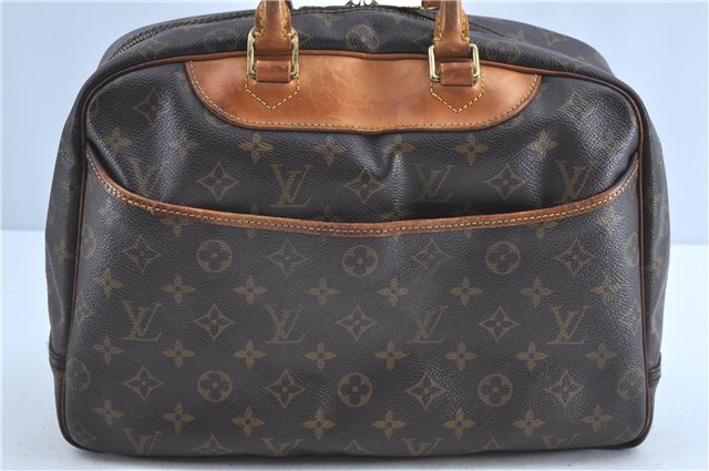 Authentic Louis Vuitton Monogram Deauville Hand Bag M47270 LV H9719