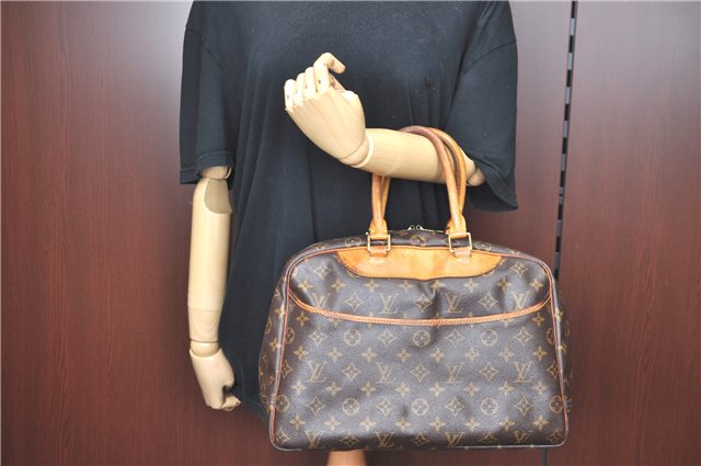 Authentic Louis Vuitton Monogram Deauville Hand Bag M47270 LV H9719