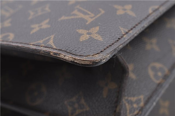 Authentic Louis Vuitton Monogram Serviette Fermoir Briefcase M53305 LV H9721