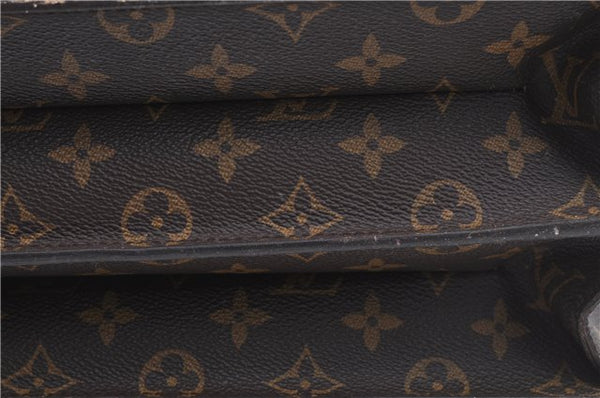 Authentic Louis Vuitton Monogram Serviette Fermoir Briefcase M53305 LV H9721