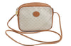 Authentic GUCCI Micro GG PVC Leather Shoulder Cross Bag Ivory Brown H9725