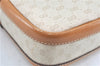 Authentic GUCCI Micro GG PVC Leather Shoulder Cross Bag Ivory Brown H9725