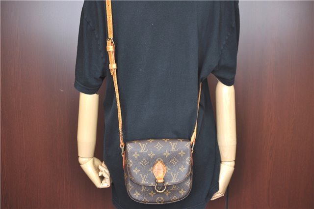 Auth Louis Vuitton Monogram Saint Cloud PM Shoulder Cross Bag M51244 LV H9732