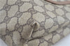 Authentic GUCCI Web Sherry Line Shoulder Tote Bag GG PVC 002586487 Brown H9734