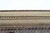 Authentic FENDI Zucchino Hand Bag Pouch Purse PVC Leather Beige Brown H9735