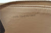 Authentic FENDI Zucchino Hand Bag Pouch Purse PVC Leather Beige Brown H9735