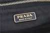 Authentic PRADA Nylon Leather Chain Shoulder Hand Bag Purse Black H9736