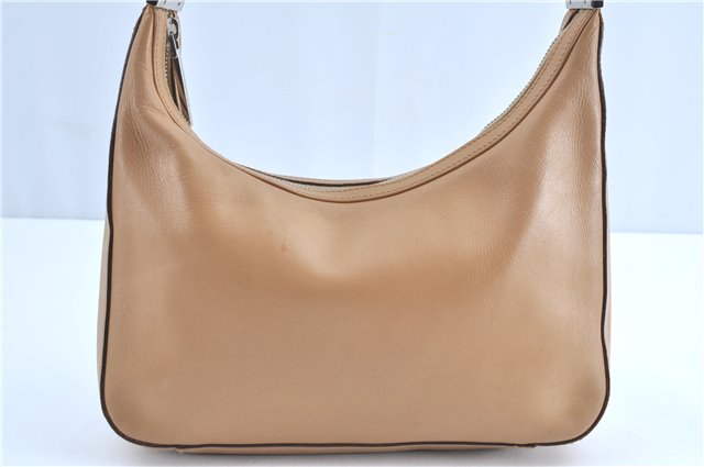 Authentic GUCCI Shoulder Hand Bag Leather 0013812 Beige H9741