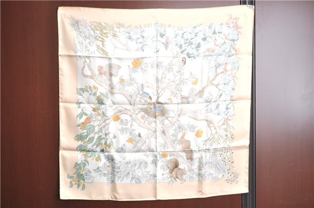 Auth HERMES Carre 90 Scarf 