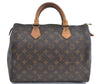 Authentic Louis Vuitton Monogram Speedy 30 Hand Bag M41526 LV H9744