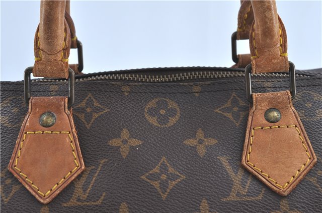 Authentic Louis Vuitton Monogram Speedy 30 Hand Bag M41526 LV H9744