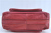 Authentic Chloe Paraty Shoulder Hand Bag Purse Leather Red H9749