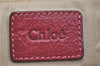 Authentic Chloe Paraty Shoulder Hand Bag Purse Leather Red H9749