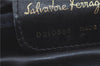 Auth Salvatore Ferragamo Vara Shoulder Cross Body Bag Leather Navy Blue SF H9752