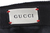 Authentic GUCCI Web Sherry Line Cap GG Canvas Leather Size L 200035 Black H9756