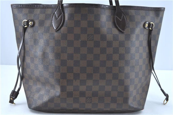 Authentic Louis Vuitton Damier Neverfull MM Tote Bag N51105 LV H9763