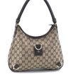 Auth GUCCI Abbey Shoulder Hand Bag Purse GG Canvas Leather 130738 Brown H9764