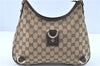 Auth GUCCI Abbey Shoulder Hand Bag Purse GG Canvas Leather 130738 Brown H9764