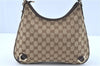 Auth GUCCI Abbey Shoulder Hand Bag Purse GG Canvas Leather 130738 Brown H9764