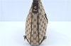 Auth GUCCI Abbey Shoulder Hand Bag Purse GG Canvas Leather 130738 Brown H9764