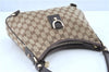 Auth GUCCI Abbey Shoulder Hand Bag Purse GG Canvas Leather 130738 Brown H9764