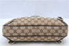 Auth GUCCI Abbey Shoulder Hand Bag Purse GG Canvas Leather 130738 Brown H9764