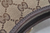 Auth GUCCI Abbey Shoulder Hand Bag Purse GG Canvas Leather 130738 Brown H9764