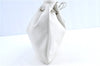 Authentic GUCCI Drawstring Shoulder Hand Bag Leather 0014030 White H9771